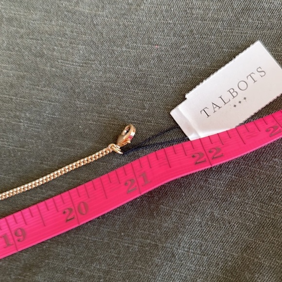 🎈𝅺TALBOTS pink white gold 21” beaded necklace. - Picture 5 of 6